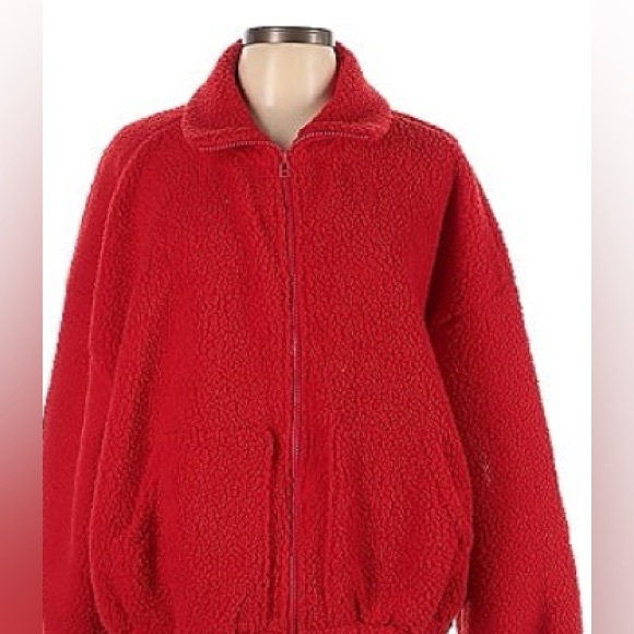 Old navy oversized full zip Sherpa pullover for women size small - Picture 2 of 6